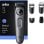 Aparador de Barba Facial Braun BeardTrimmer 3 80789789 Recarregável 50min A Seco 20 Ajustes Pente