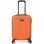 Mala de cabine Benzi Bz5784na-50, 50 cm, rígida e expansível, em ABS, leve, com capacidade para 40 litros, 4 rodas duplas e fechadura de combinação, na cor laranja.