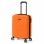 Mala de cabine Benzi Bz5784na-50, 50 cm, rígida e expansível, em ABS, leve, com capacidade para 40 litros, 4 rodas duplas e fechadura de combinação, na cor laranja.