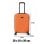 Mala de cabine Benzi Bz5784na-50, 50 cm, rígida e expansível, em ABS, leve, com capacidade para 40 litros, 4 rodas duplas e fechadura de combinação, na cor laranja.