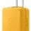 Conjunto de malas Benzi Bz5827am-60/50, composto por 2 malas rígidas expansíveis em ABS e necessaire, tamanho cabine 50cm e médio 60cm, 4 rodas duplas, fechadura de combinação, cor amarela.