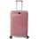 Mala de cabine Benzi BZ5819RS-50, expansível, PP, tamanho de cabine de 55 cm, 4 rodas duplas, fechadura de combinação de 3 dígitos, rosa