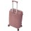 Mala de cabine Benzi BZ5819RS-50, expansível, PP, tamanho de cabine de 55 cm, 4 rodas duplas, fechadura de combinação de 3 dígitos, rosa