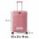Mala de cabine Benzi BZ5819RS-50, expansível, PP, tamanho de cabine de 55 cm, 4 rodas duplas, fechadura de combinação de 3 dígitos, rosa