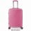Mala de cabine expansível Benzi Bz5827rs-50, ABS, tamanho de cabine de 55 cm, 4 rodas duplas, fechadura de combinação de 3 dígitos, rosa