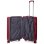 Mala de cabine Benzi BZ5845GT-50, expansível, em ABS, com 55 cm de altura, 4 rodas duplas, fechadura de combinação de 3 dígitos, cor bordeaux.