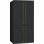 Frigorífico Americano SMEG FQ60CAO6 No Frost 187cm 572L E Antracita