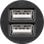 Cargador de coche Genérica doble USB 3,1A compacto negro