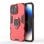 Funda para móvil Max Power Digital Anillo Giratorio Antigolpes Silicona Roja para iPhone 15 Pro Max