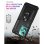 Coque pour mobile Max Power Digital Anneau Magnétique Double Couche Silicone Noir Antichoc pour Xiaomi Redmi Note 12 4G