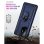 Funda para móvil Max Power Digital Anillo Giratorio Silicona Policarbonato Azul Antideslizante para Xiaomi Mi 11T y Mi 11T Pro