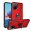 Funda para móvil Max Power Digital Anillo Giratorio Silicona Policarbonato Roja Antideslizante para Xiaomi Redmi Note 10S y Note 10