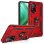 Funda para móvil Max Power Digital Anillo Giratorio Silicona Policarbonato Roja protección 360° para Xiaomi Mi 10T/10T Pro 5G