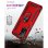 Funda para móvil Max Power Digital Anillo Giratorio Silicona Policarbonato Roja protección 360° para Xiaomi Mi 10T/10T Pro 5G