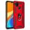 Funda para móvil Max Power Digital Anillo Giratorio Silicona Policarbonato Roja para Xiaomi Redmi 9C