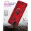 Funda para móvil Max Power Digital Anillo Giratorio Silicona Policarbonato Roja para Xiaomi Redmi 9C