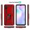 Funda para móvil Max Power Digital Anillo Giratorio Silicona Policarbonato Azul Antideslizante para Xiaomi Redmi 9A y 9AT