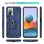 Funda per smartphone Max Power Digital Anello Magnetico Silicone Policarbonato Blu per Xiaomi Redmi Note 10 Pro