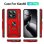 Funda para móvil Max Power Digital Anillo Giratorio Silicona Policarbonato Roja para Xiaomi 14T Pro 5G