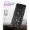 Funda para móvil Max Power Digital Anillo Giratorio Silicona y Policarbonato Negra Antideslizante para Xiaomi Redmi Note