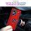 Funda para móvil Max Power Digital Anillo Giratorio Silicona Policarbonato Roja Antideslizante para Xiaomi Redmi Note 13