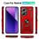 Funda para móvil Max Power Digital Anillo Giratorio Silicona Policarbonato Roja Antideslizante para Xiaomi Redmi Note 13