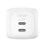 Cargador Belkin WCH019KQ1MWH-B6 GaN 50 W Blanco 2x USB-C con cable 1 m