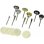 Winkelschleifer-Zubehör Dedra 08T608 Set 15-teilig Multimaterial Profi