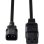 Cable de transmisión Lindy 30492 3 m IEC C14 a IEC C19 negro