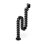Organizzatore cavi Hama Spine nero 1,3 m per scrivania flessibile