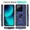 Funda para móvil Max Power Digital Anillo Giratorio Silicona Policarbonato Azul Antideslizante para Xiaomi Mi 13T y Mi 13T Pro