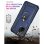 Funda para móvil Max Power Digital Anillo Giratorio Silicona Policarbonato Negra protección 360° para Xiaomi Redmi Note 10S y Note 10