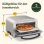 Four à pizza Cuisinart CPZ120E inox 400°C minuterie digitale fenêtre