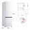 Frigorífico Combi LG GBBSJ20DSWE No Frost 203cm 375L D Blanco WiFi IA