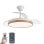 Ventilador de techo YOEVU EOS Nature LED DC 6 velocidades aspas retráctiles
