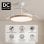 Ventilador de techo YOEVU EOS Nature LED DC 6 velocidades aspas retráctiles
