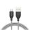 Cable USB Accetel Cu1705 Micro USB 2.1A 1m TPE Negro/Gris