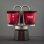 Cafetière italienne Bialetti 0005408 90 ml 2 Tasses Acier inoxydable Rouge/Noir