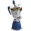 Cafetera Italiana Caffè Borbone MokaCiao 3 Tazas Aluminio Azul Gris Apta Inducción