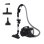 Aspirateur sans Sac Hoover HP410P 011 850W Filtre EPA 2,5L Noir