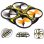 Drone Carrera Quadrocopter X2 R/C Giroscopio 4 ejes 2.4GHz Naranja