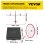 Kit scie cloche réglable FJKKQ-40-200 avec récupérateur de poussière 40-200 mm
