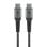 Cavo Goobay 49302 USB-C 1 m tessile intrecciato ricarica rapida grigio argento