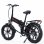 Bicicletta elettrica RANDRIDE YX20M 20'' 500W 48V17Ah Freni idraulici Nero