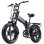 Bicicletta elettrica RANDRIDE Yx 20m 1000W 48V 20Ah Freni idraulici Nera