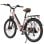 Bicicleta eléctrica Eskute C100 Plus 250 W 36 V 13 Ah rosa