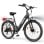 Bicicleta eléctrica Eskute C100 Plus 250 W 36 V 13 Ah negra