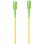 Cabo fibra óptica Aisens A152-0981 SC/APC-SC/APC 3m G657A2 simplex amarelo