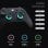 Mando GuliKit TT Max Retro Gris Inalámbrico Joysticks TMR RGB