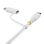 Câble StarTech 1M-U2-LNTC-CABLE USB-C vers USB-C avec Adaptateur Lightning 1 m Blanc